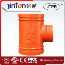 Ductile Iron Grooved Pipe Fitting Grooved steel pipe tee