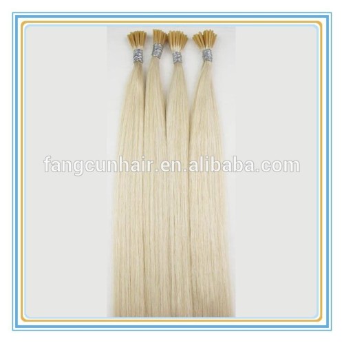 cheap price I tip stick remy hair extension European hair