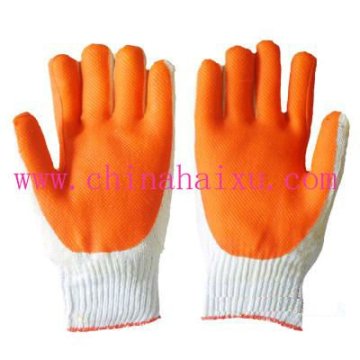 cotton working gloves with rubber on the palm gloves