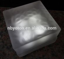 Glass Solar Brick Light with white color, solar garden light