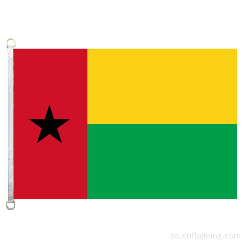 Guinea-Bissaus flagga 90 * 150 cm 100% polyster