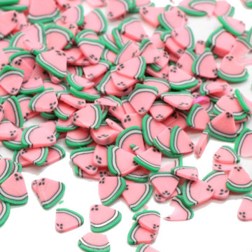 Neu Ankommen 5mm Kawaii Wassermelone Polymer Clay Scheiben Streusel für Kunsthandwerk DIY Herstellung von Nail Art Dekorationen Telefon Dekor