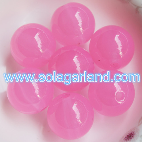 16MM 18MM Acrylic Round Translucent Candy Chunky Gumball Beads