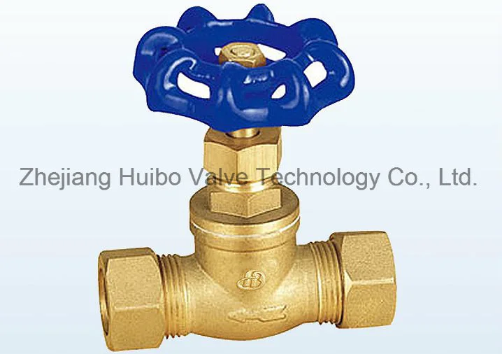 Brass Stop Valve Dia15, 22, 28 with Iron Handwheel