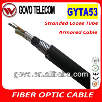 6 core single mode fiber optic cable (GYTA53)