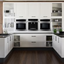 Edna White Shaker Style Solid Wood Kitchen Cabinets