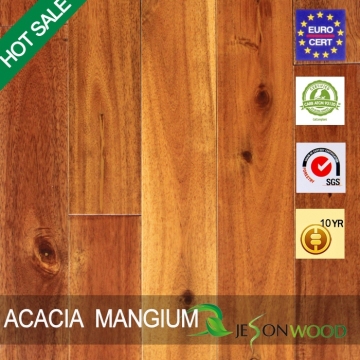 Solid Acacia Mangium large leaf acacia hardwood flooring flat surface hot sale