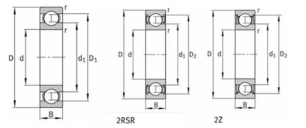 China Factory price Deep groove ball bearing 618/1240 618/1320 618/1400