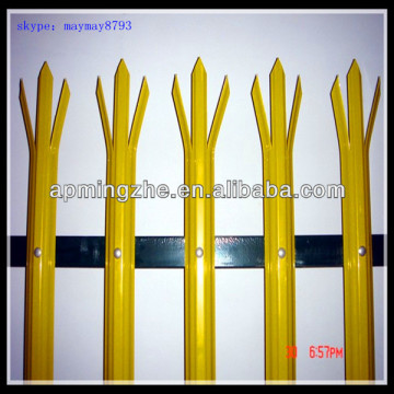 Single pointed top pvc coated european fence popular in Europe