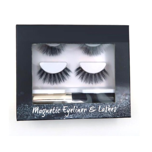 Magnetic eyeliner natural long false lashes
