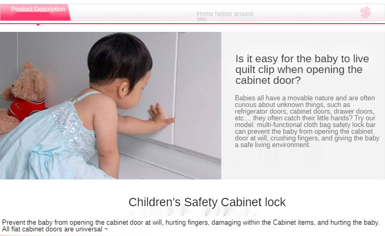 Child Infant Baby Safety Lock Adhesive Cabinet Door Drawers Child Safety Lock