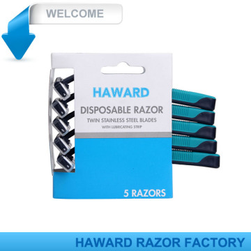 D227L hair remover, stainless steel blade disposable hair remover, disposable hair remover