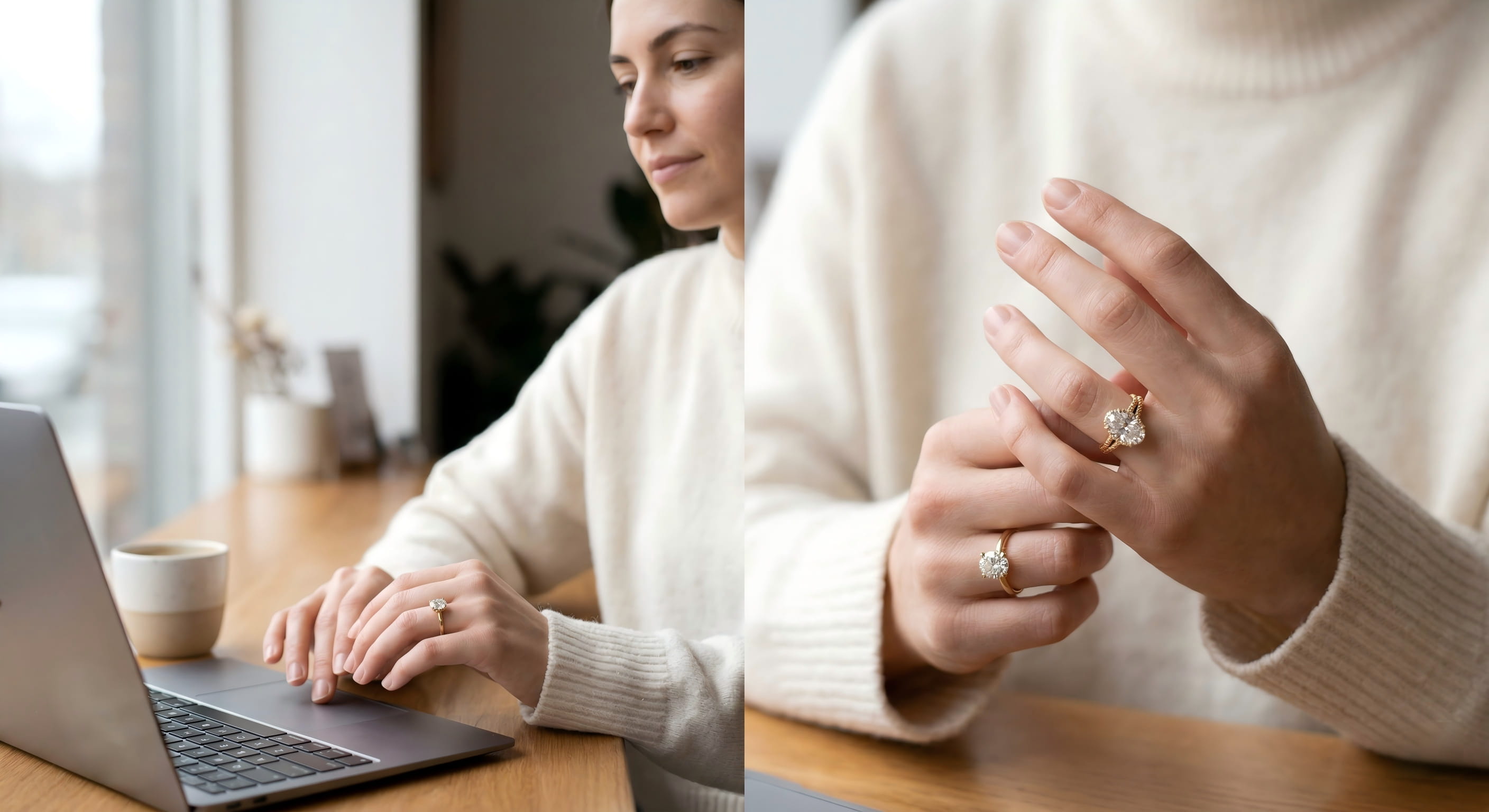 Srovnání zásnubních prstenů ze 14karátového zlata vs