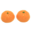 Artificial Cute Mini Orange Shaped Resin Cabochon Flatback Beads Charms Fridge Decor Items Phone Shell DIY Spacer