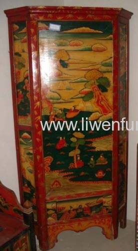 Chinese Antique Corner Cabinet 