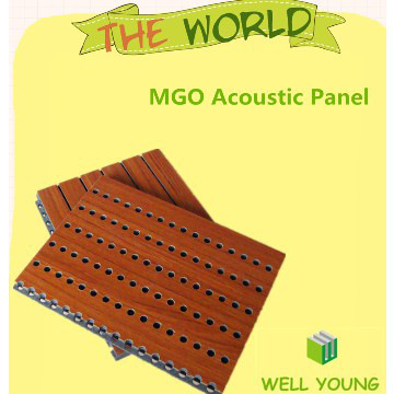 Perforated acoustic wall mgo panel