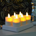 Kawalan Jauh LED Lilin Lilin Tealight yang boleh dicas semula