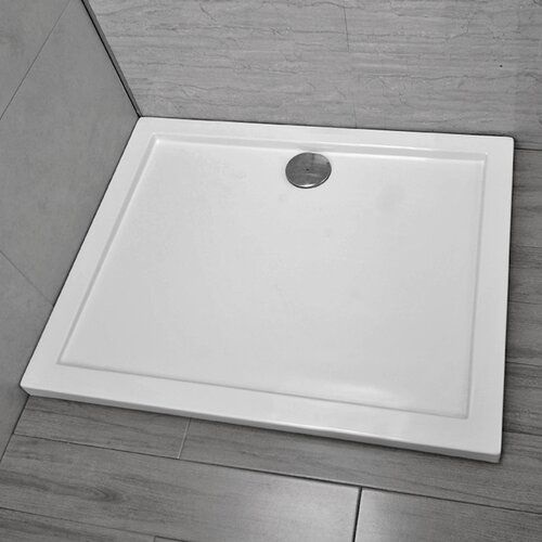 wholesale acrylic customize rectangular solid surface resin stone shower pan