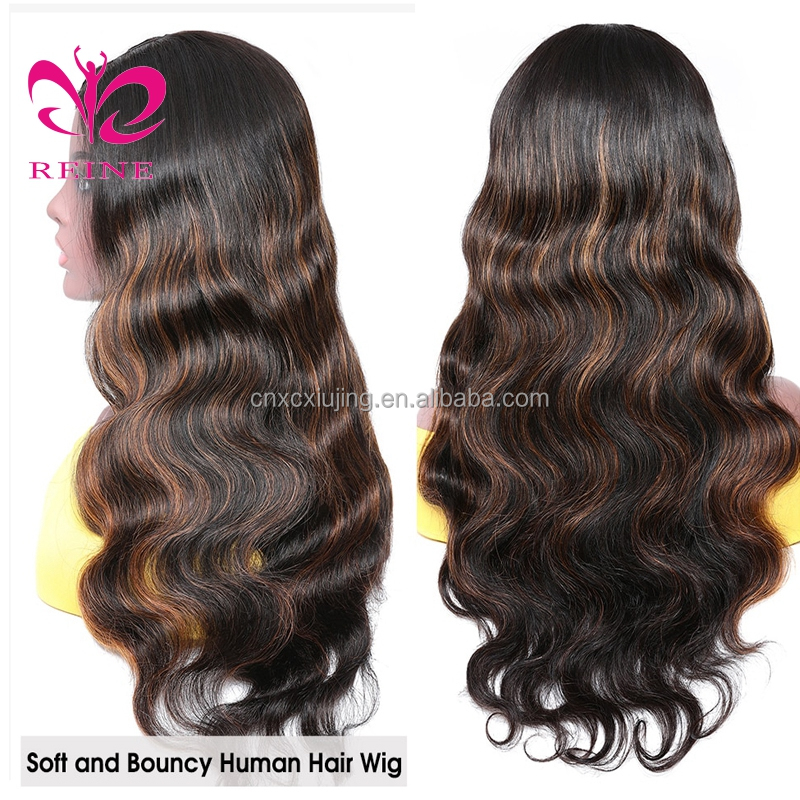 U PART WIG QUICK & EASY AFFORDABLE HUMAN HAIR WIG Highlight color Real Scalp Glueless Human Hair Wig Without Sewing New Arrivals