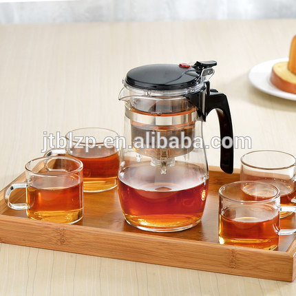 Handblown Borosilicate Glass Teapot with strainer
