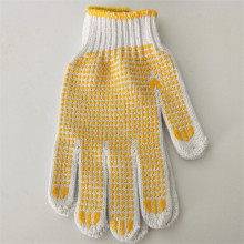 String knitted cotton glove