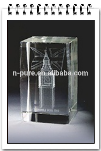 2d 3d engrave crystal cube,custom laser engrave crystal cube