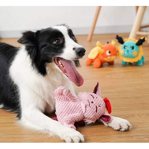 Pacote de brinquedos de cachorro de pelúcia squeaky para filhote de cachorro