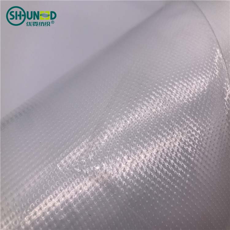 White 100% LDPE Hotmelt Adhesive Film Embroidery Backing Film as Garment Accessories embroidery stabilizer