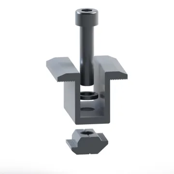 40mm Aluminum PV Mounting Structure Solar Panel Mid Clamp for Fixed Installation