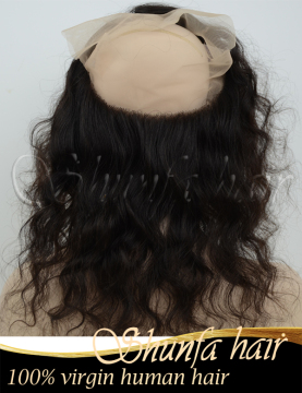 Virgin indian curly top closure,top hair piece,360 lace frontal closure