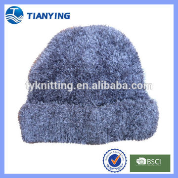 New 2014 women winter feather yarn knitted hat
