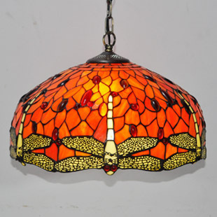 Tiffany dragonfly pattern chandelier classic European pastor