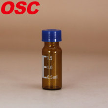 2ml amber vial HPLC vial with label filling lines