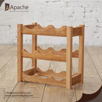 Wooden Table-top Wine Floor Display Shelf