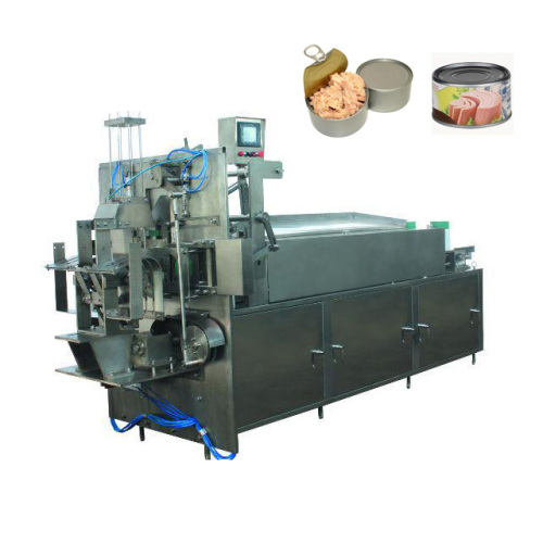 Fish processing and canning machine for tuna products