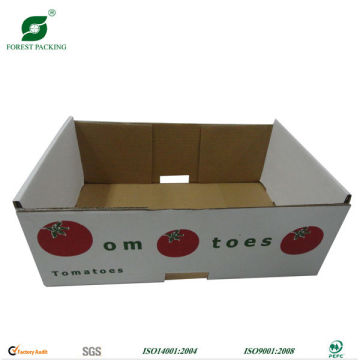 FLEXO PRINTED CORRUGATED BOARD TOMATO SHIPPING TRAY