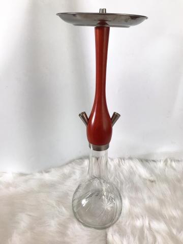 Water smoke from large glass base