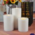 White Resin Pillar Candle Holder For Sale