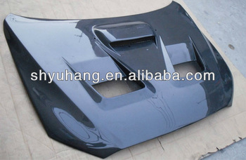 evo 10 as style carbon fiber engine hood