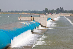 River dam construction rubber dam inflatable rubber dam
