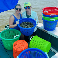 Large Capacity HDPE Round Bucket for Oysters