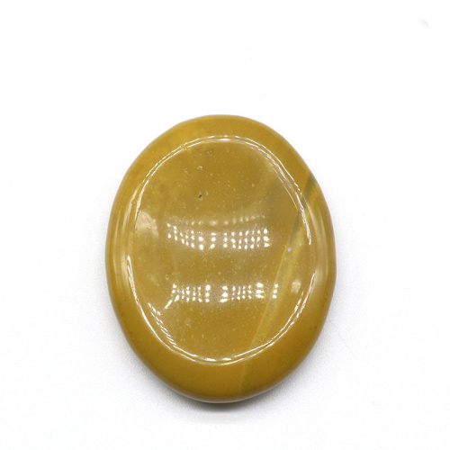 Yellow Jade Thumb Worry Stone Anxiety Healing Crystal Therapy Relief