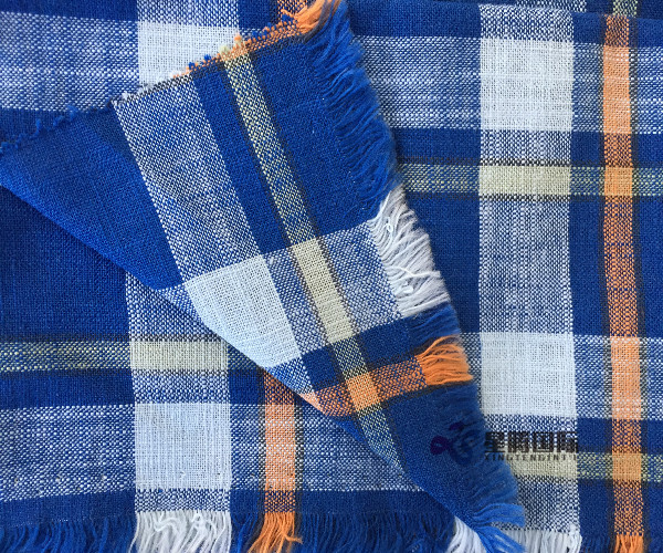 Both Sides Of Bamboo Fiber Checked Plaid Fabric