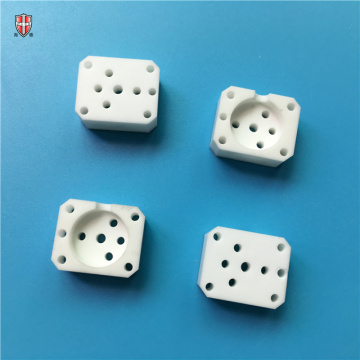 piezas mecanizadas de cerámica de alúmina personalizada de alta precisión