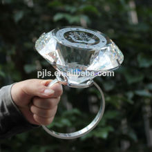 large size crystal napkin rings for Marry me proposal surprise