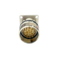 Conector de instalação do flange M23 17pin IP67 no sentido horário