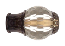 Polygonal crystal Curtain Rods