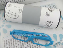 Reading glasses with metal case