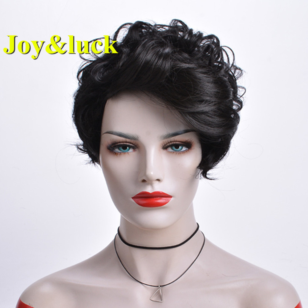 Wholesale African Wigs Black Ombre Purple Cosplay Wig Ladies Hair Natural Short Kinky  Curly for Black Women Synthetic Hair Wigs
