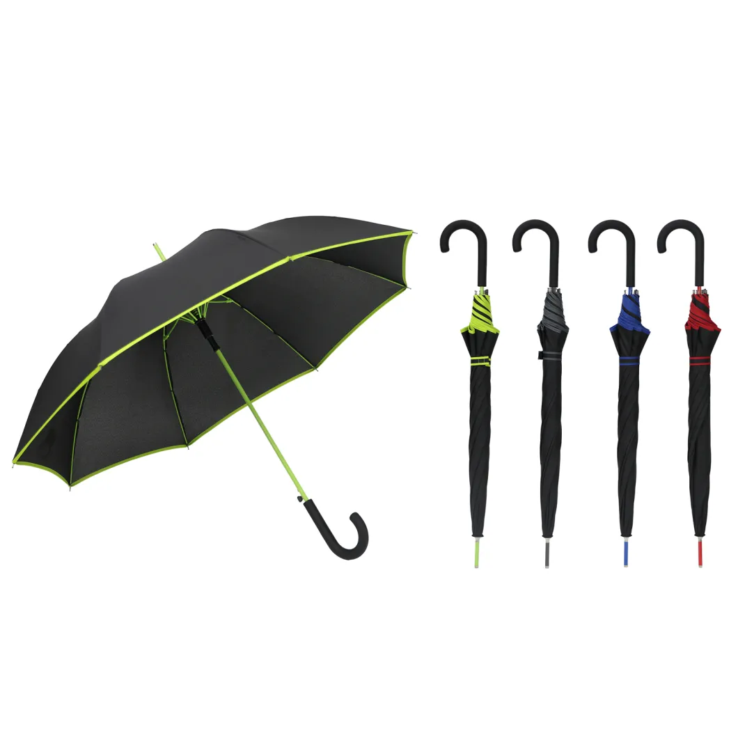 Wholesale Large Windproof Pure Color Umbrellas